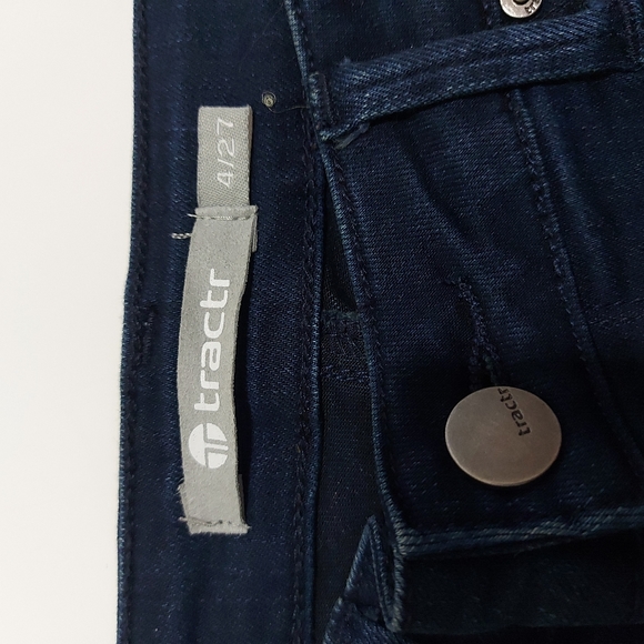 Tractr Front Slit Tie Detail & High Low Hem Jeans - Picture 16 of 16